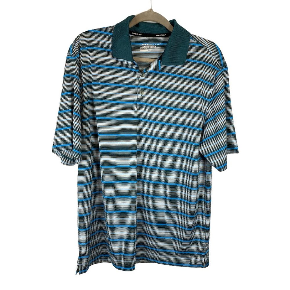 Mens Nike Golf Dry Fit Short Sleeve Collard Shirt